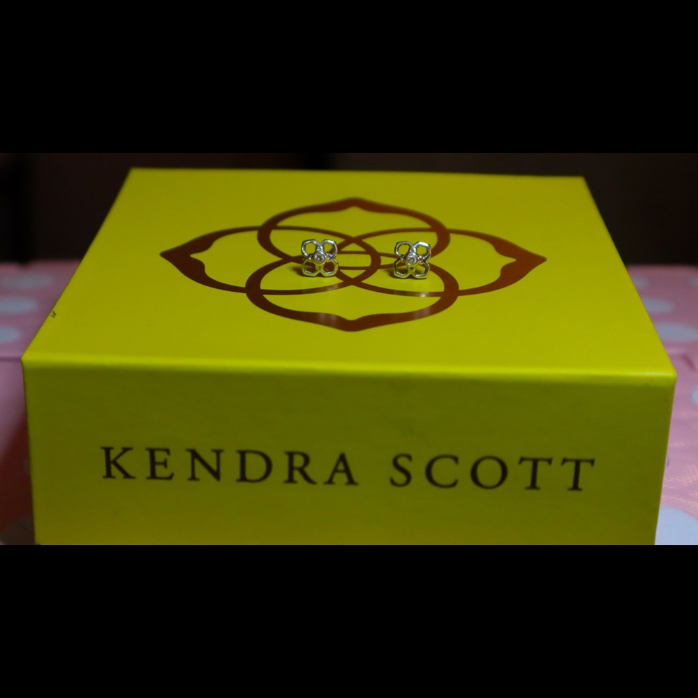 Kendra Scott logo earrings